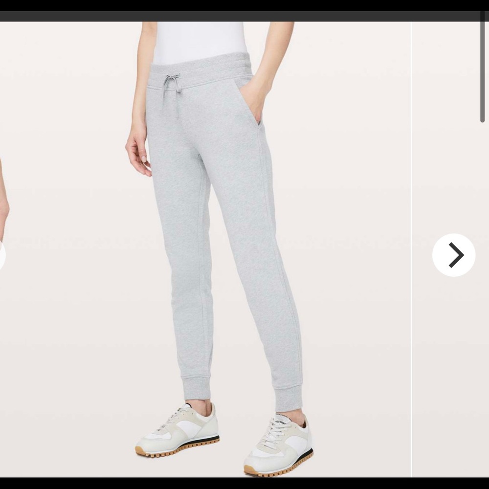 lululemon athletica Light Gray Drawstring Joggers